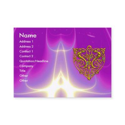 HYPER VALENTINE,GOLD CELTIC HEART Pink Fuchsia