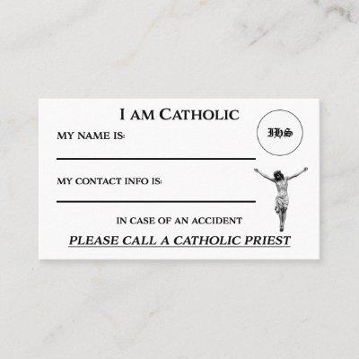 I Am Catholic I.D. Card
