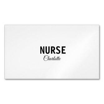 I am nurse medical expert add your name text simpl  magnet