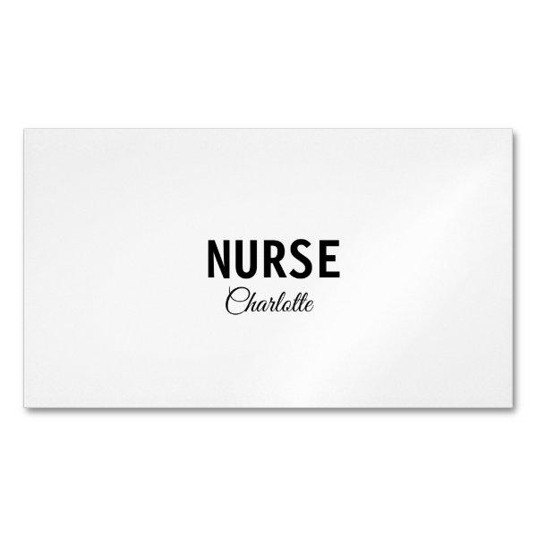 I am nurse medical expert add your name text simpl  magnet