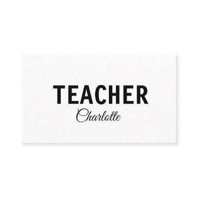 I am teacher school Collegeadd your name text simp