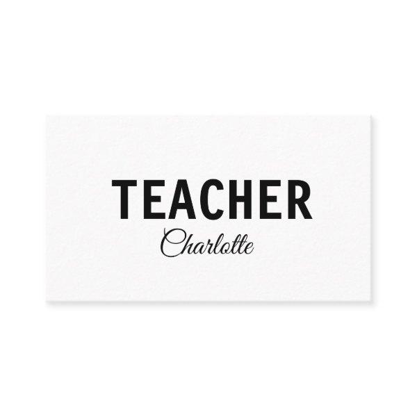 I am teacher school Collegeadd your name text simp