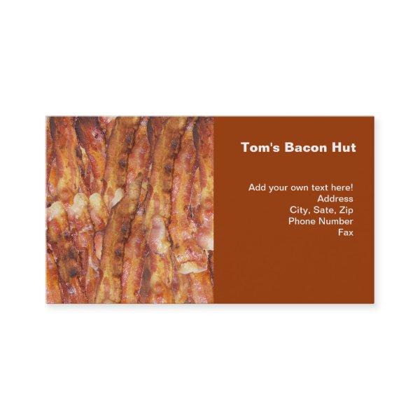 I Eat Bacon Text with Background