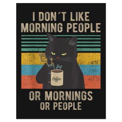 I Hate Morning People And Mornings And People Cat Letterhead