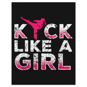 I Kick Like A Girl Karate Kickboxing Letterhead