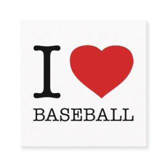I LOVE BASEBALL SQUARE