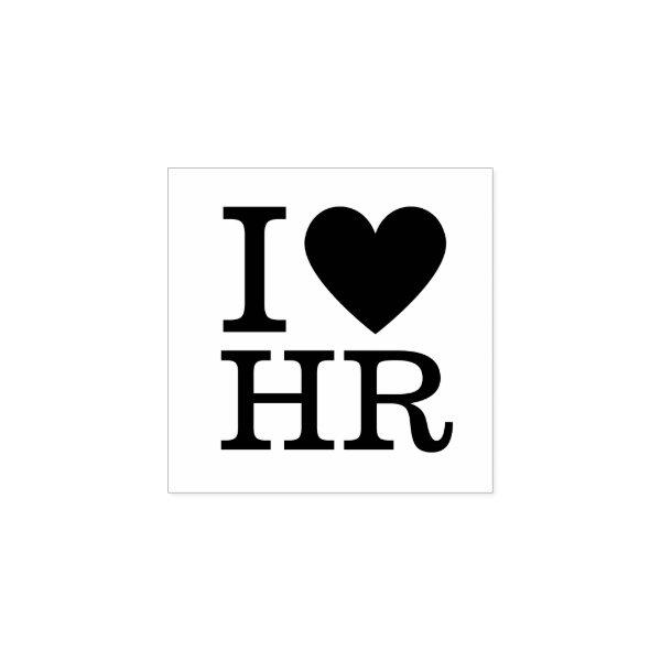 I ❤️ Love HR - Human Resources Department Rubber Stamp