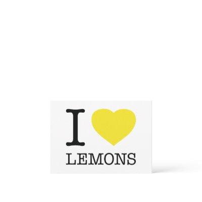 I LOVE LEMONS