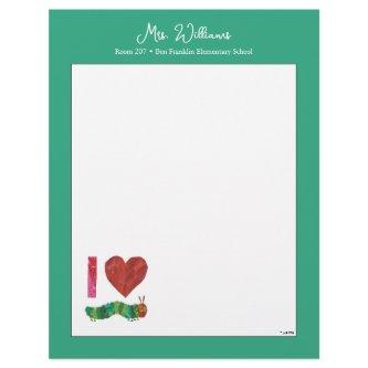 I Love The Very Hungry Caterpillar Letterhead