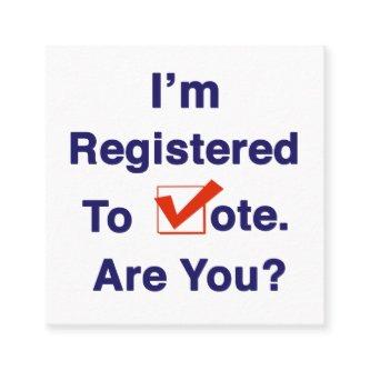 I’m Registered to Vote 2026 Square