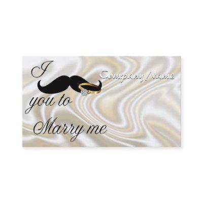 I Mustache you -to Marry Me