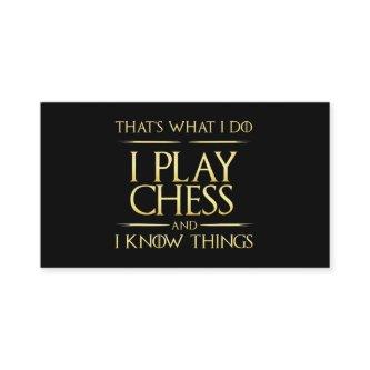i play chess and i know things chess player