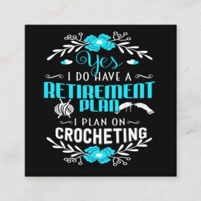 I Say Yes With Crocheting Square