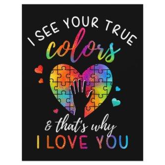 I See Your True Colors, Puzzle World Autism Letterhead
