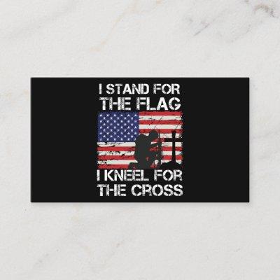 I Stand for The Flag Kneel for The Cross Flag USA