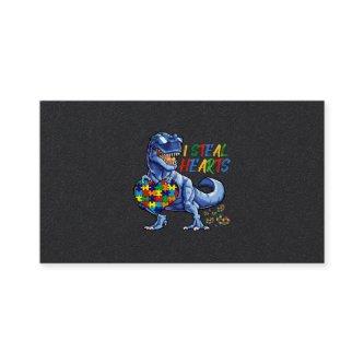 I Steal Hearts Puzzle Autism Awareness Dinosaurs