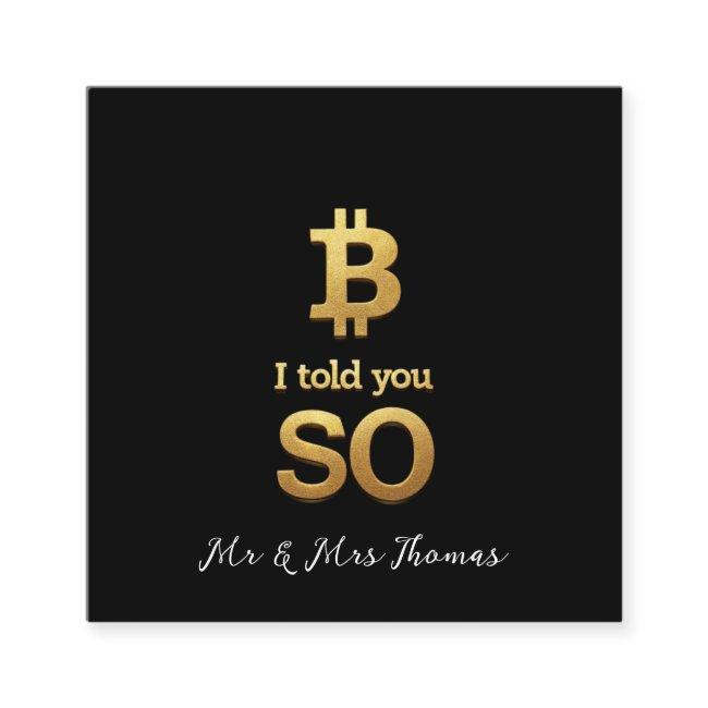 I Told You So, Bitcoin Ultimate Crypto Comeback Square