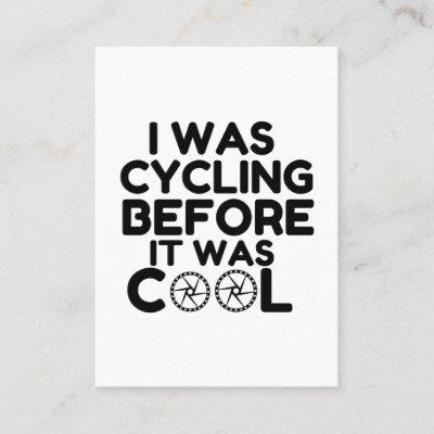 I Was Cycling