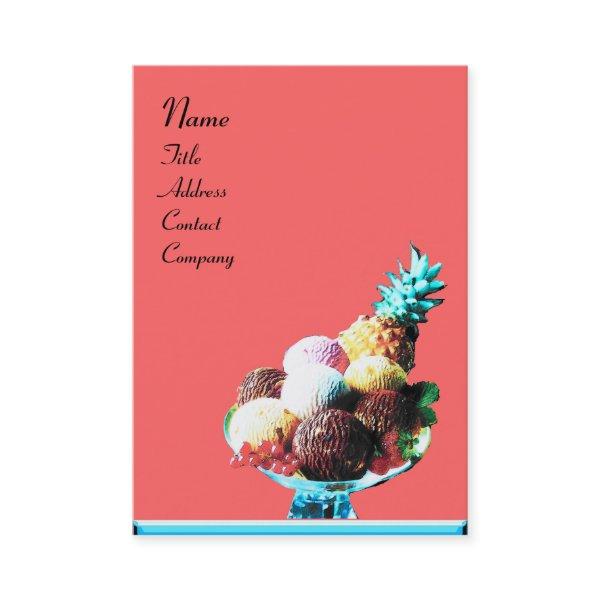 ICE CREAM  - DESERT SHOP,blue pink black
