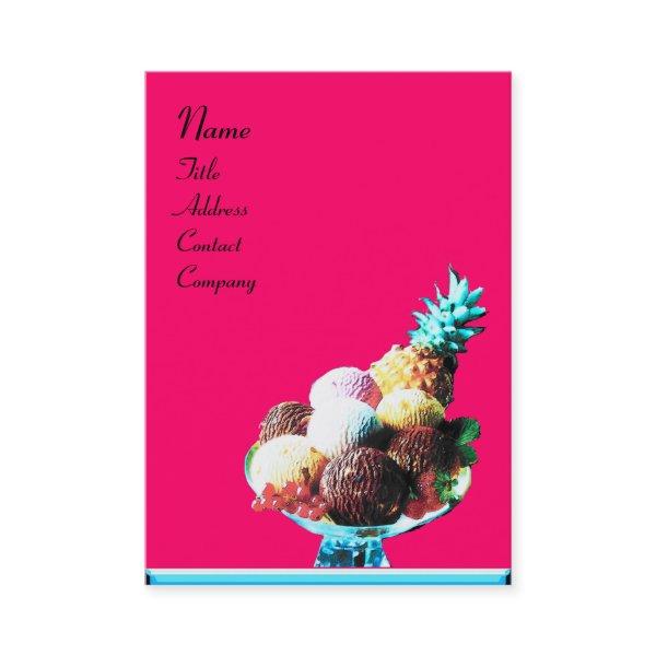 ICE CREAM  - DESERT SHOP,blue pink black