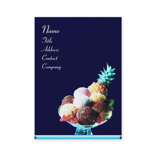 ICE CREAM  - DESERT SHOP,blue red