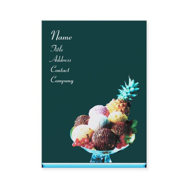 ICE CREAM - DESERT SHOP,blue red green