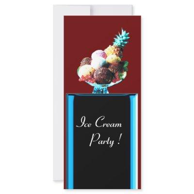ICE CREAM PARTY - DESERT SHOP,blue red black