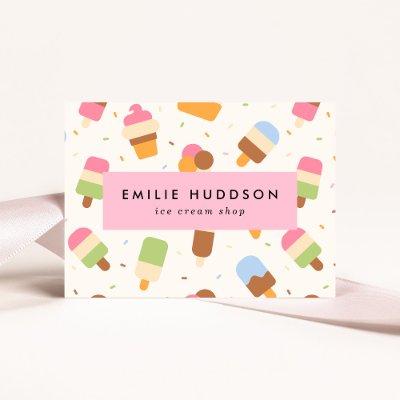 Ice Cream Pattern, Ice Cream Shop, Ice Cream Parlo