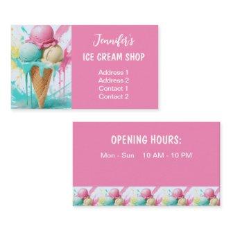 Ice Cream Shop Colorful
