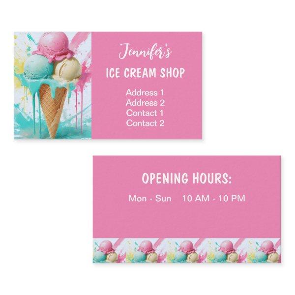 Ice Cream Shop Colorful