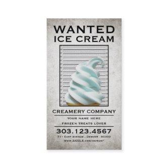ice cream wanted poster