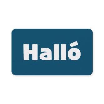 Icelandic Halló { Hello ) Íslenska Language
