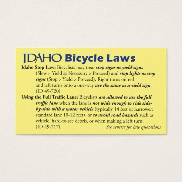 Idaho Bike Law