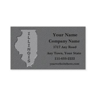 Illinois State    carved stone look