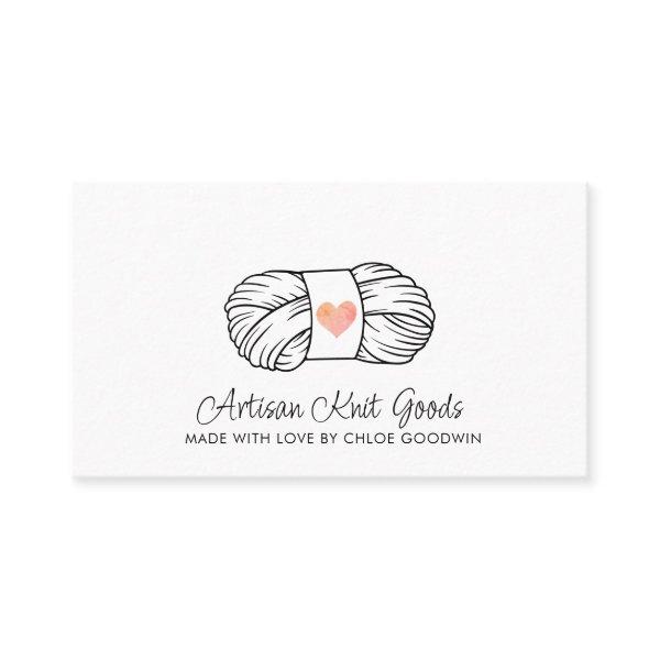 Illustrated Ball Of Yarn Knitting Business