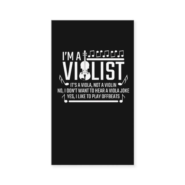 I'm a Violist it's Viola not Violin Sarcasm Music