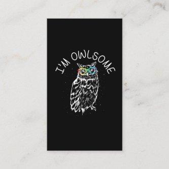 I'm Owlsome Sunglasses Awesome Owl Lover Gift