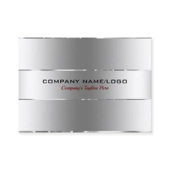 Image Of Metallic Silver Stainless Steel Look