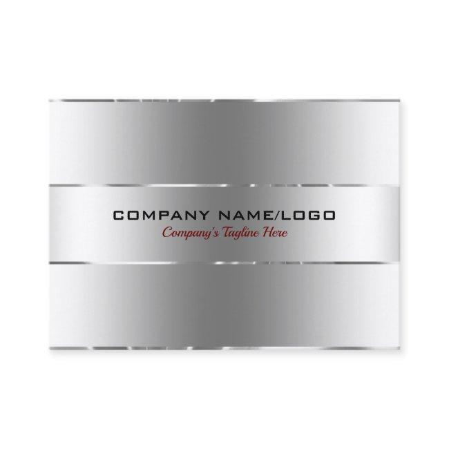 Image Of Metallic Silver Stainless Steel Look