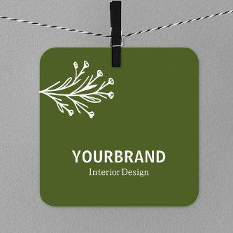 Image Template Modern Branch Interior Design Green Square