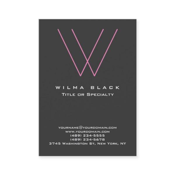 Impressive Trendy Modern Grey Pink Monogram