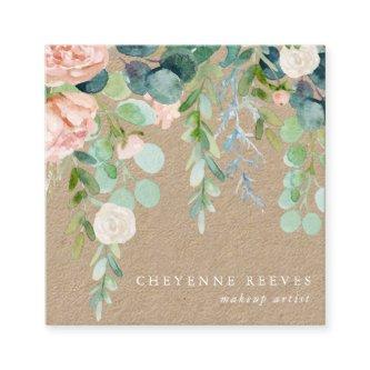 In Bloom | Rustic Watercolor Floral Square