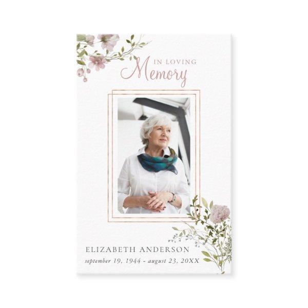 In Loving Memory | Photo Funeral Prayer Card