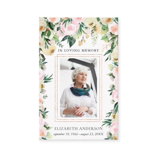 In Loving Memory | Photo Funeral Prayer Card