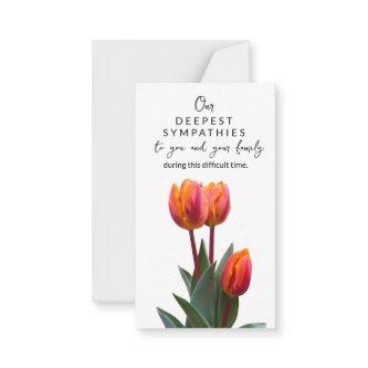 In Memory Sympathy Memorial Angel florist card