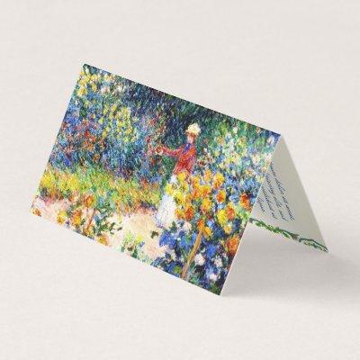 In the Garden Claude Monet woman painting art