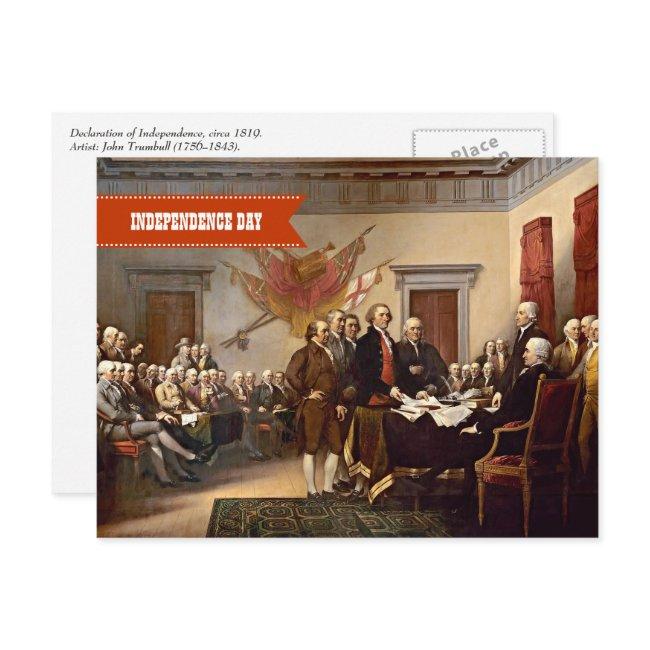 Independence Day. 4th of July Fine Art Postcard