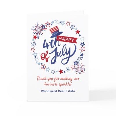 Independence Day 4th of July Promotional Marketing Holiday Card