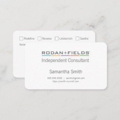 Independent Consultant Biz Cards with Checkboxes