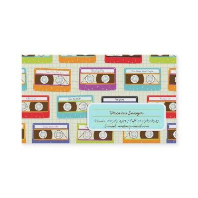 Indie Mixtapes Retro 80s Cassette Tape Pattern